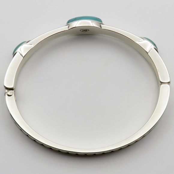 Brighton Pebble Dot Dreams Turquoise 3 Piece Set Necklace Bracelet Earrings - Picture 8 of 13